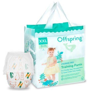 Підгузки-трусики Offspring Hugs Bunny, розмір 6 (XXL), 15-23 кг, 24 шт. DP-OI-FAP-XXL24P-HBN фото