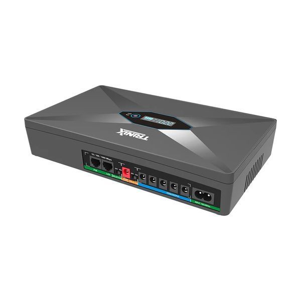 Джерело безперебійного живлення DC UPS Trinix TRX-MUPS-48100 Type-C, 24000 mAh LiFePO4, 5V/12V/24V/48V/52V/PoE, для роутера та медіаконвертера 0048100 фото Джерело безперебійного живлення DC UPS Trinix TRX-MUPS-48100 Type-C, 24000 mAh LiFePO4, 5V/12V/24V/48V/52V/PoE, для роутера та медіаконвертера 0048100 фото