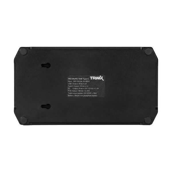 Источник бесперебойного питания DC UPS Trinix TRX-MUPS-1848 Type-C, 24000mAh LiFePo4, 5V/9V/12V/48V/PoE, для роутера и оптического терминала 001848 фото