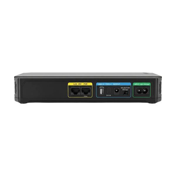 Источник бесперебойного питания DC UPS Trinix TRX-MUPS-1848 Type-C, 24000mAh LiFePo4, 5V/9V/12V/48V/PoE, для роутера и оптического терминала 001848 фото