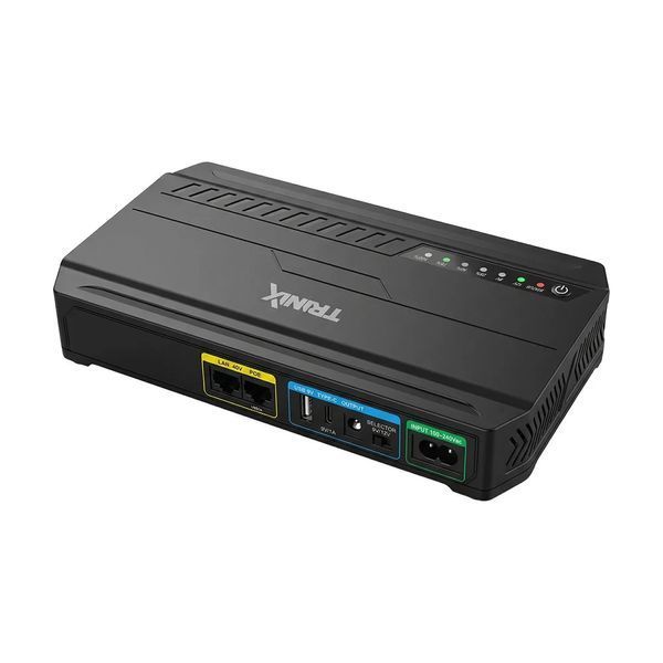 Источник бесперебойного питания DC UPS Trinix TRX-MUPS-1848 Type-C, 24000mAh LiFePo4, 5V/9V/12V/48V/PoE, для роутера и оптического терминала 001848 фото