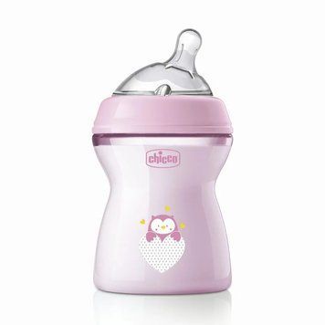 Бутылочка пластик Chicco Natural Feeling NEW, розовый, 250 мл, 2м+ 81323.10 фото