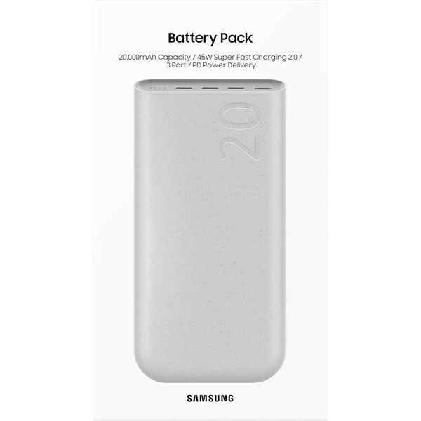 Павербанк SAMSUNG EB-P4520XUEGEU Battery Pack 45W 20000 mAh - Beige 46789 фото