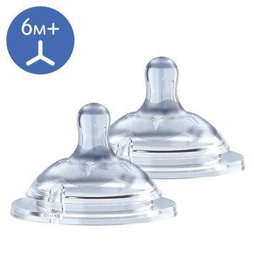Соска силиконовая Chicco Natural Feeling, для каши, 6м+, 2 шт 81057.20 фото